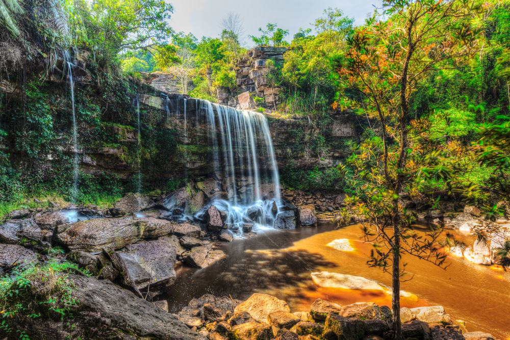 Popokvil Wasserfall, Bokor Nationalpark, Kambodscha