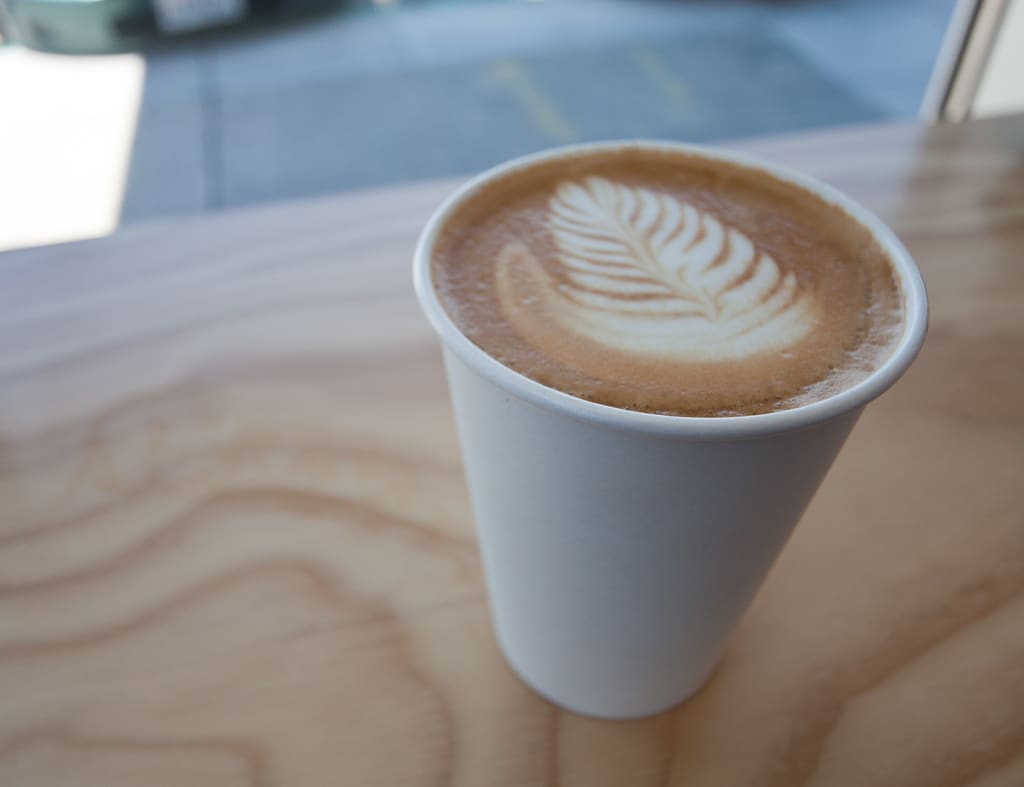 Blaue Flasche Kaffee