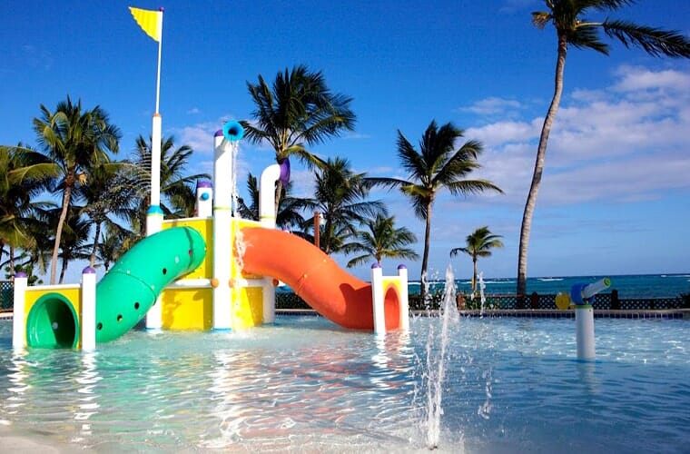 Kinderbecken und Mini-Wasserpark im Club Med Punta Cana