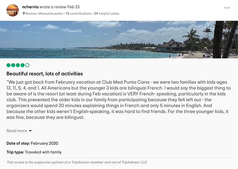 Club Med Punta Cana Bewertung 2