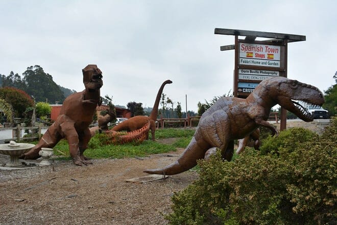 Dinosaurier der spanischen Stadt
