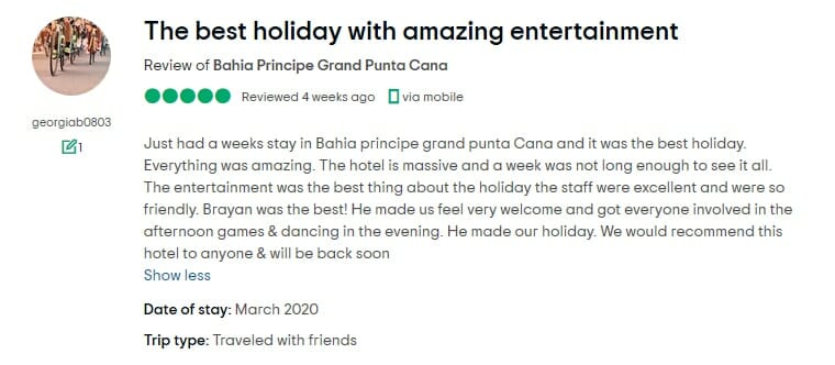 Grand Bahia Principe Punta Cana Kundenrezension 1
