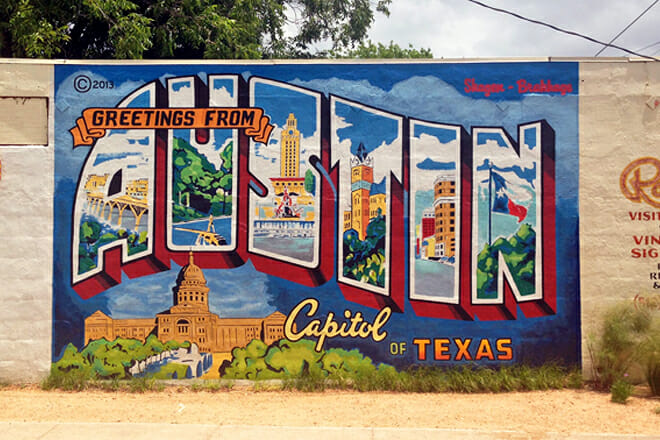 “Greetings From Austin” Mura