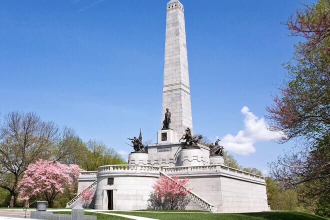 Lincoln Tomb und Kriegsdenkmäler
