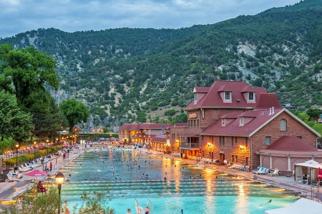 das Thermalbad von Glenwood