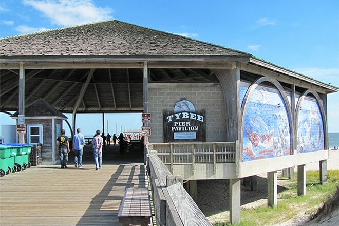 Tybee Island Pier und Pavillon
