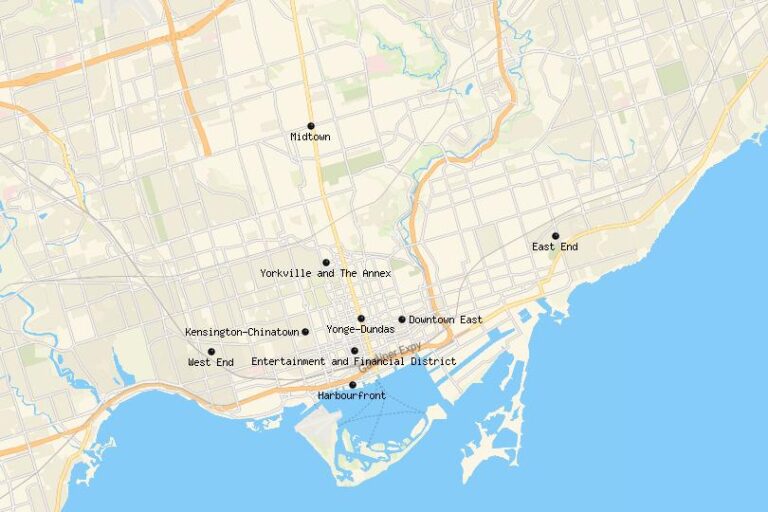 Karte von Toronto