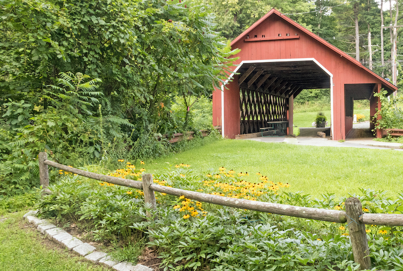 Molkerei überdachte Brücke