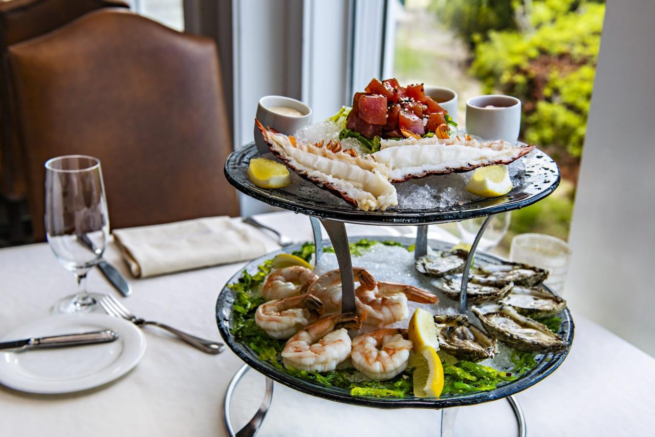 Seafood Tower im Restaurant des Resorts