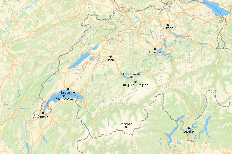 Schweiz Karte